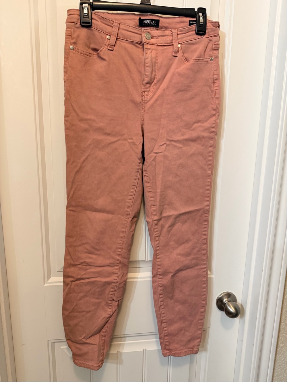 Buffalo David Bitton Rose-Pink Ankle Crop Jeans